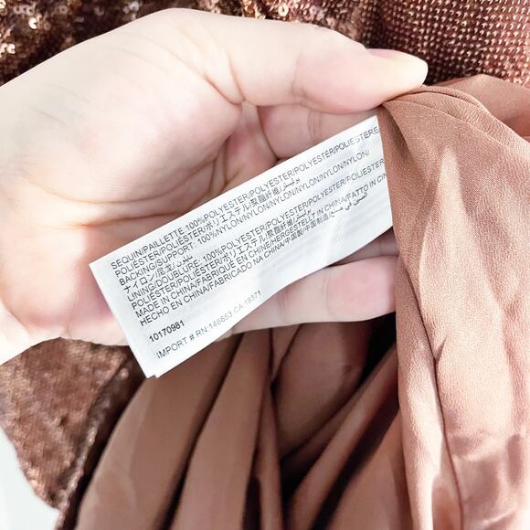 C/MEO Collective Copper Illuminated Sequin Dress - Picture 7 of 10